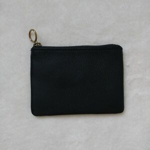 Madewell black leather pouch wallet